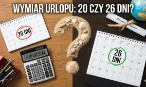 Kalkulator i kalendarze pokazują różne wymiary urlopu: 20 dni lub 26 dni. Czy to zależy od stażu pracy?