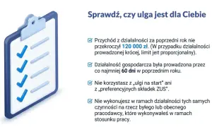 Lista kontrolna: czy Twój mały ZUS plus działa? Sprawdź, jak długo możesz korzystać z ulgi.
