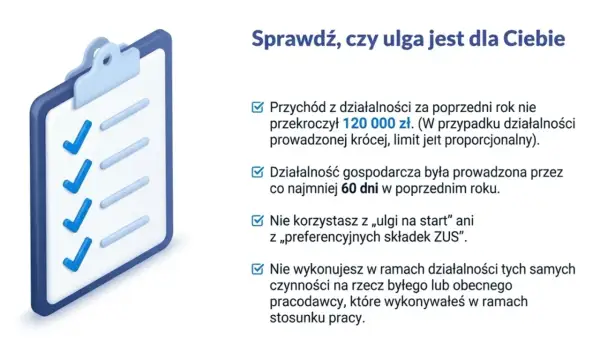 Lista kontrolna: czy Twój mały ZUS plus działa? Sprawdź, jak długo możesz korzystać z ulgi.